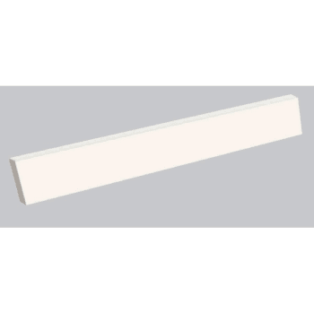 Swan® White Solid Surface Side Splash 21-1/4" x 3" x 3/8"