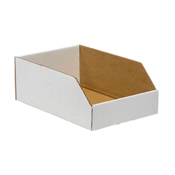 8 X 12" White Cardboard Bin Box 25 Per Package