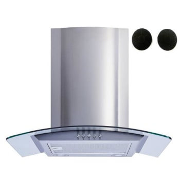 Winflo 30 in. Convertible Range Hood w/ Charcoal Filters (SS)