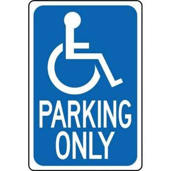 Image for HY-KO "Parking Only" Sign, 18 x 12", Aluminum from HD Supply