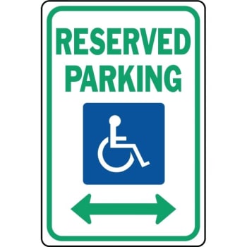 Image for Hy-Ko "reserved Parking" Sign, 18 X 12", Aluminum from HD Supply