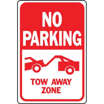 Image for Hy-Ko "no Parking Tow Away Zone" Sign, 12 X 18" Heavy Duty Aluminum from HD Supply