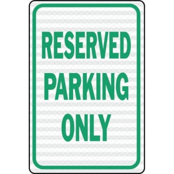HY-KO "RESERVED Parking Only" Sign, 12 x 18" Reflective Heavy Duty Aluminum