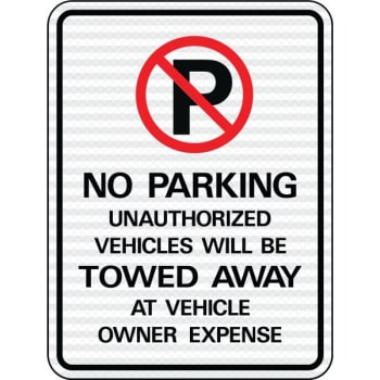 Image for HY-KO 18 x 24 in. Reflective “No Parking Tow Away” Sign from HD Supply