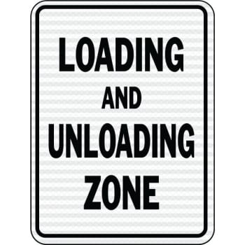 Image for HY-KO "Loading And Unloading Zone" Sign, 18 x24" Reflective Heavy Duty Aluminum from HD Supply