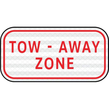 Image for HY-KO "Tow - Away Zone" Sign, 12" x 6" Reflective Heavy Duty Aluminum from HD Supply