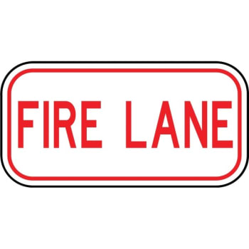 Image for Hy-Ko "fire Lane" Sign, 12" X 6" Heavy Duty Aluminum from HD Supply