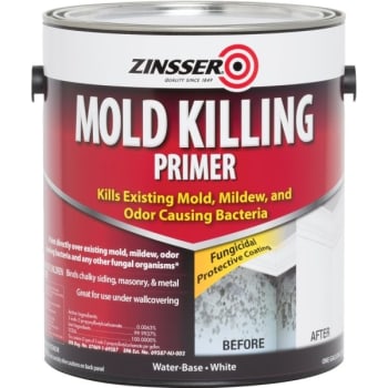 Zinsser 1 Gal Water-Based Mold Killing Primer Flat White