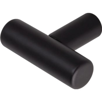 Image for T-Pull Cabinet Knob 1.5 Inch In Black, Pack Of 10 from HD Supply