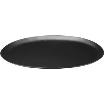 Image for Wescon Lancaster Oval Black Laminated Leatherette Tray, Case Of 24 from HD Supply