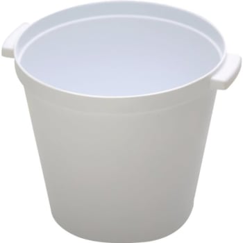 Image for Wescon Lancaster 3 Quart Round White Plastic Ice Bucket With Handles, Case Of 36 from HD Supply