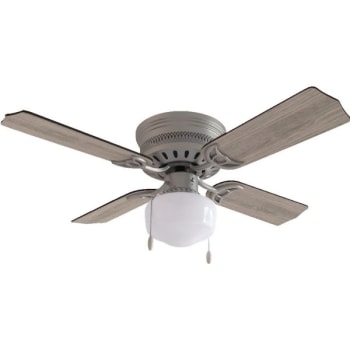 Seasons® Torrey™ 42 In. 4-Blade Ceiling Fan W/ Light (Silver)