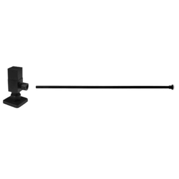 Westbrass D105qst-62 Brass Toilet Kit 1/4-Turn Square Angle Stop 1/2 In.