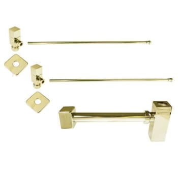 Image for Westbrass D1338qsl-01 Brass Qubic Trap 1/4-Turn Lavatory Supply Kit from HD Supply