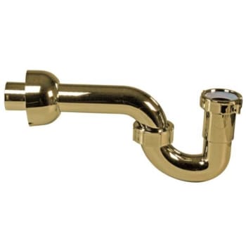 Image for Westbrass Decorative Styrene P-Trap 1-1/2 X 1-1/2 Or 1-1/4 In, Polished Brass from HD Supply