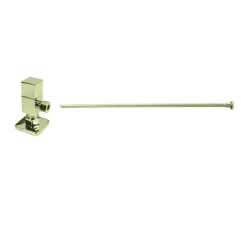 Image for Westbrass D105qst-01 Brass Toilet Kit 1/4-Turn Square Angle Stop 1/2 In. from HD Supply