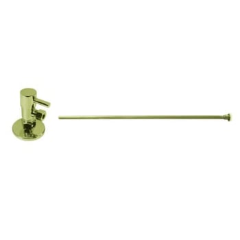 Image for Westbrass Brass Toilet Kit 1/4-Turn Round Angle Stop 1/2 In. Polished Brass from HD Supply