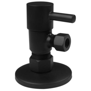 Image for Westbrass 1/4 Turn Angle Stop Valve (Matte Black) from HD Supply