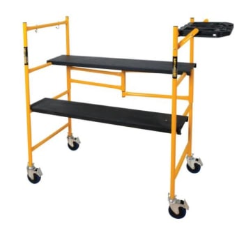 Image for Metaltech 4' Jobsite Series Folding Scaffold With Tool Shelf from HD Supply