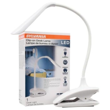 Image for Sylvania 4000k Clip-On Led Desk Lamp, Rechargeable from HD Supply
