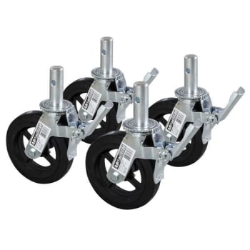 Metaltech 8-Inch Scaffold Caster Package Of 4