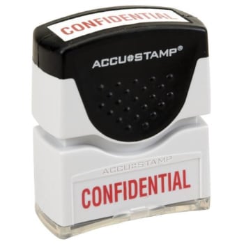Image for Skilcraft Pre-Inked Message Stamp, Confidential, Red from HD Supply