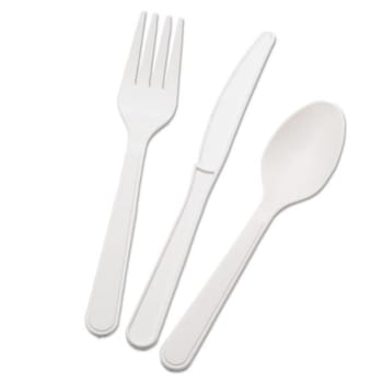Image for Skilcraft Biobased Cutlery Set With Knife, Spoon, Fork, 400 Sets/box from HD Supply