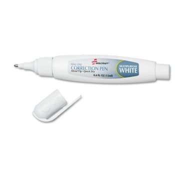 Image for Skilcraft Correction Fluid Pen, 0.4 Oz, White from HD Supply
