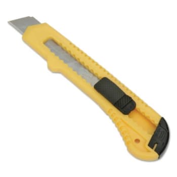 Image for Skilcraft Snap-Off Utility Knife W/cushion Grip Handle, 18mm, Yellow/black from HD Supply