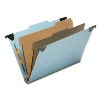 Image for Skilcraft Hanging Classification Folders, Legal, 5, 2/5, Light Blue, Package Of 5 from HD Supply
