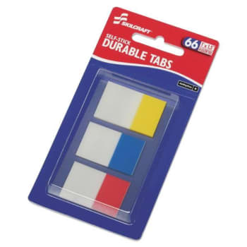 Image for SKILCRAFT Self-Stick Tabs/Page Markers, 1, Bright, Asst, 66/Pack from HD Supply