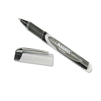 Skilcraft Liquid Magnus Stick Roller Ball Pen, 0.5mm, Black Ink, Package Of 4