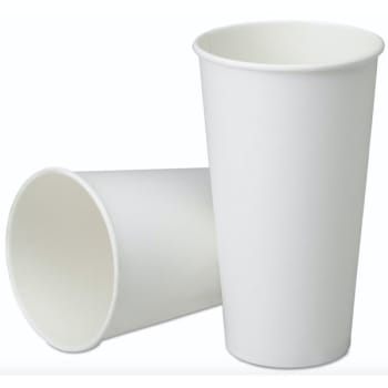 Image for SKILCRAFT Disposable Paper Cups For Cold Beverages, White, 32 Oz, Pack Of 500 from HD Supply