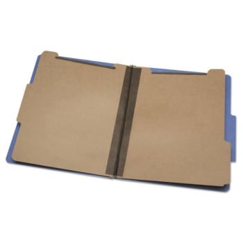 SKILCRAFT Classification Folder, 2 Dividers, Letter Size, Blue, Pack Of 10