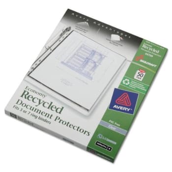 Image for SKILCRAFT Document Protector, 8 1/2 X 11, 7-Hole Punch from HD Supply