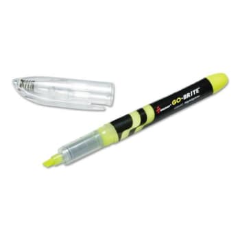 Image for Skilcraft Go-Brite Liquid Highlighters, Chisel, Fluorescent Yellow, Package Of 6 from HD Supply