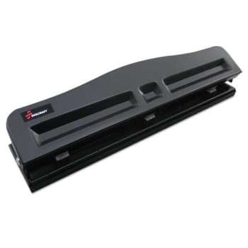 Image for Skilcraft Lt-Duty 3-Hole Punch, 9/32 Holes, 8 Sheet, Black from HD Supply