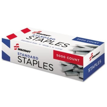 Image for Skilcraft Staples, 0.5 Crown, Steel, 5,000/Box from HD Supply