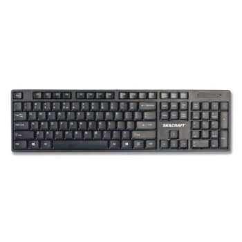 Image for SKILCRAFT USB Wired Keyboard, 101 Keys, Black from HD Supply