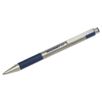 Image for Skilcraft Zebra Retractable Ballpoint Pen, Blue Ink, Steel Barrel, Package Of 2 from HD Supply
