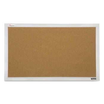 Image for SKILCRAFT Quartet Cubicle Cork Board, 21 1/2 X 32, Aluminum Frame from HD Supply