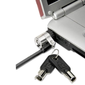 Image for SKILCRAFT Kensington Laptop Security Lock And Cable, 6ft, Two Keys, Silver from HD Supply