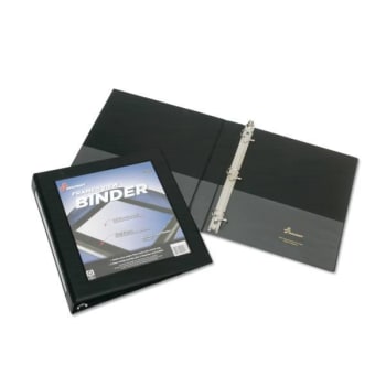 Image for Skilcraft Framed Slant-D Ring View Binder, 3 Rings, 11 X 8.5, Black from HD Supply