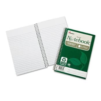 Image for SKILCRAFT 9.5 x 6 in. Recycled College Notebook (3-Pack) from HD Supply