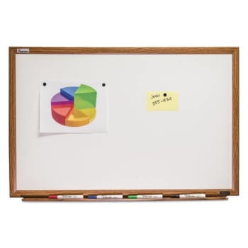 Image for Skilcraft #7110013347082 Magnetic Whiteboard (Oak) from HD Supply