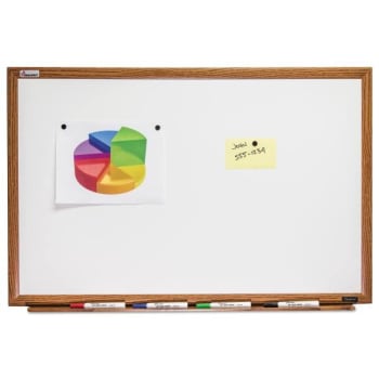 Image for Skilcraft Quartet 48 X 36 In. Whiteboard (Oak) from HD Supply