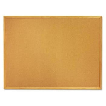 Image for Skilcraft Quartet Cork Board, 36 X 24, Oak Frame from HD Supply