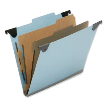 Image for Skilcraft Hanging Classification Folders, Letter, 5, Light Blue, Pack Of 10 from HD Supply