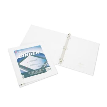 Image for Skilcraft Framed Slant-D Ring View Binder, 3 Rings, 1.5, 11 X 8.5, White from HD Supply