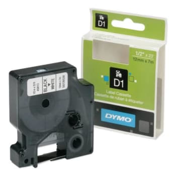 Image for SKILCRAFT Dymo Label Cassette, 0.5 X 24 Ft, White/Black from HD Supply